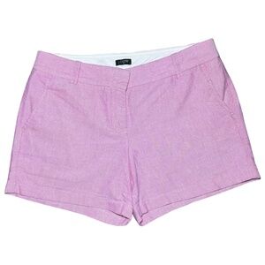 J.Crew Shorts Women's Size 6 in Pink City Fit 100% Cotton Mid Rise Preppy Chic